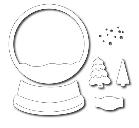 Snow Globe Base Template