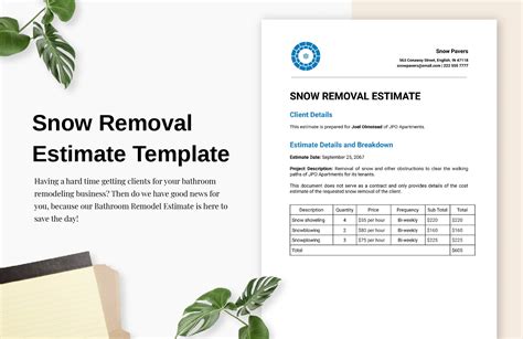 Snow Removal Template