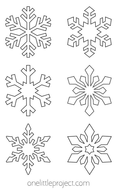 Snowflake Drawing Template