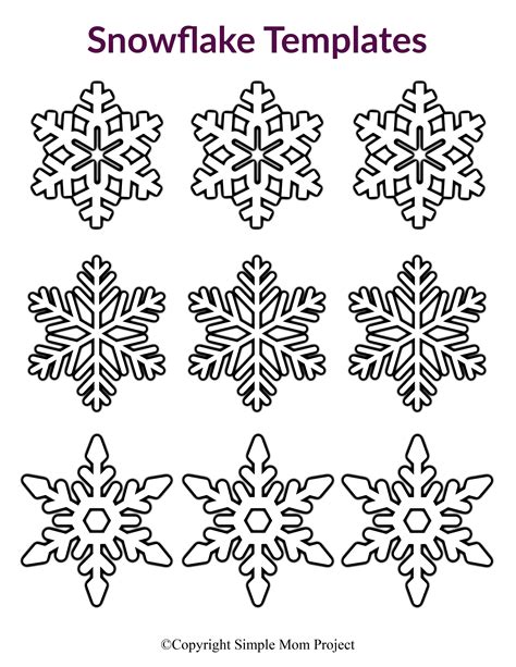 Snowflake Template Small