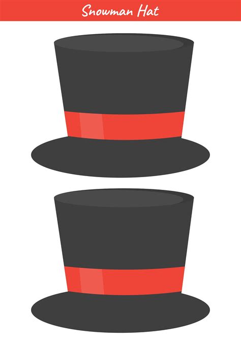 Snowman Hat Template