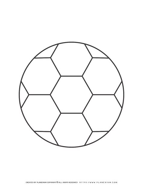 Soccer Ball Drawing Template