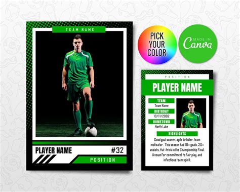 Soccer Card Template