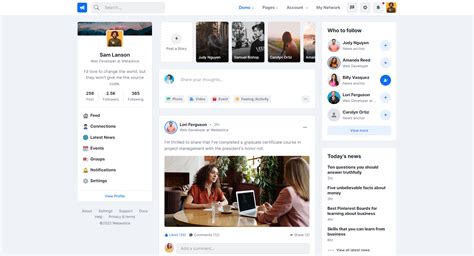 Social Media Management Website Template
