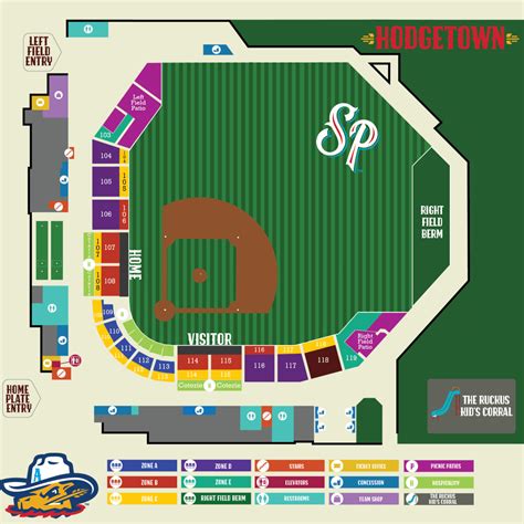 Sod Poodles Seating Chart