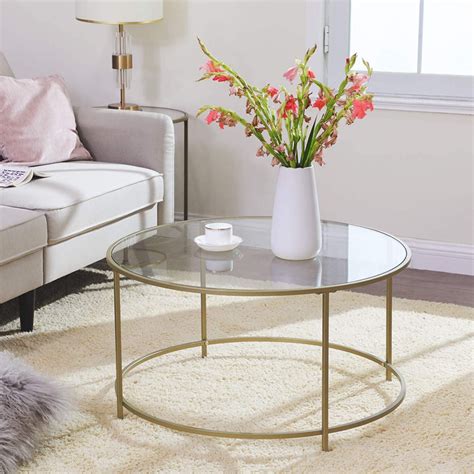 Soffbord Glas Guld - Luksuriös Dekoration som Förhöjer Ditt Hem