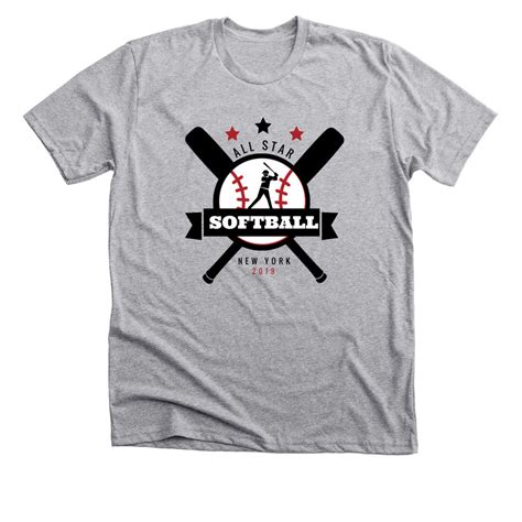 Softball T Shirt Design Template