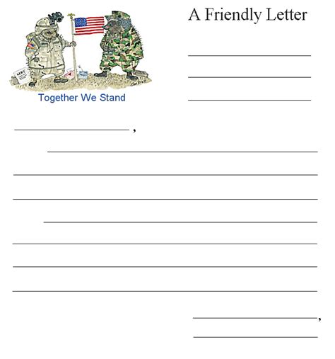 Soldier Letter Template