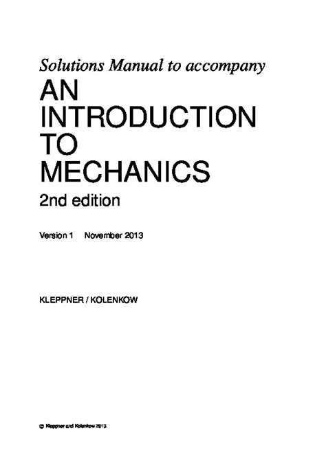 Solutions Manual To Accompany Introduction To