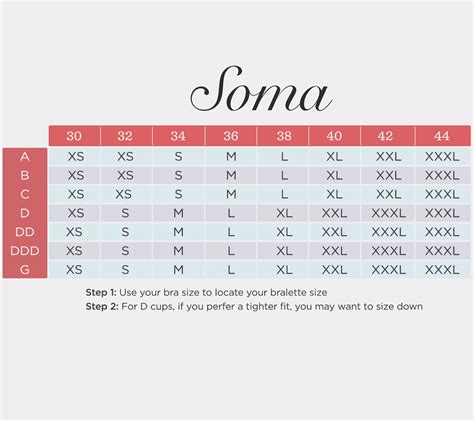 Soma Size Chart