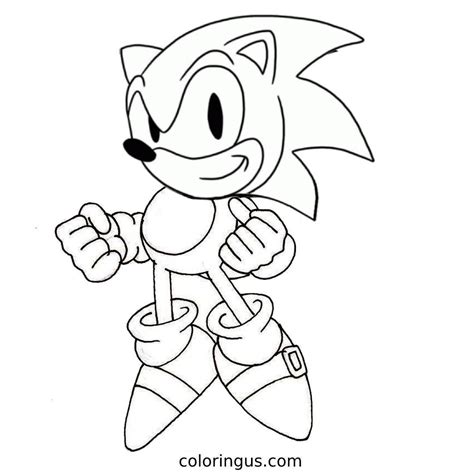 Sonic Coloring Page Free Printable
