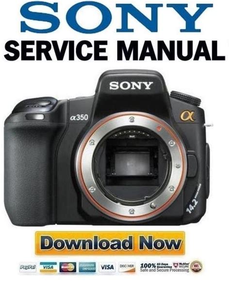 Sony Alpha Dslr A350 Full Service Manual Pack Level 2 3 Adjustments