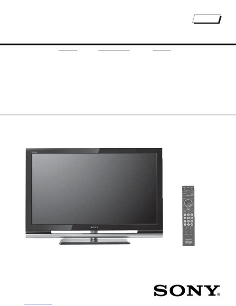 Sony Bravia Kdl 42v4100 Service Manual Repair Guide