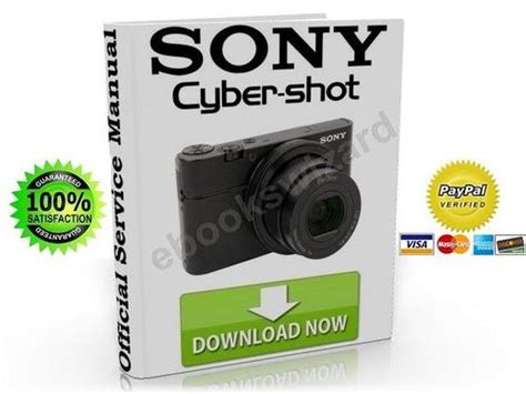 Sony Cyber Shot Dsc Rx100 Service Manual Repair Guide