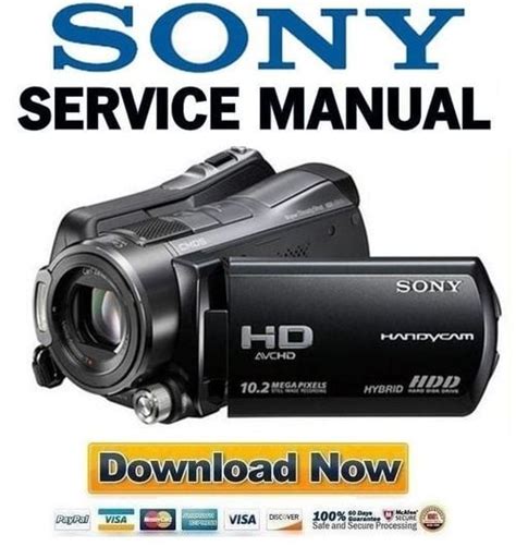 Sony Hdr Sr11 Sr11e Sr12 Sr12e Service Manual Package