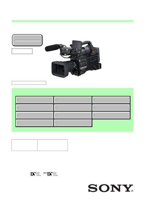 Sony Hvr S270 J U N E P C Series Service Manual Repair Guide