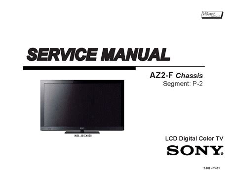 Sony Kdl 40cx525 Service Manual And Repair Guide