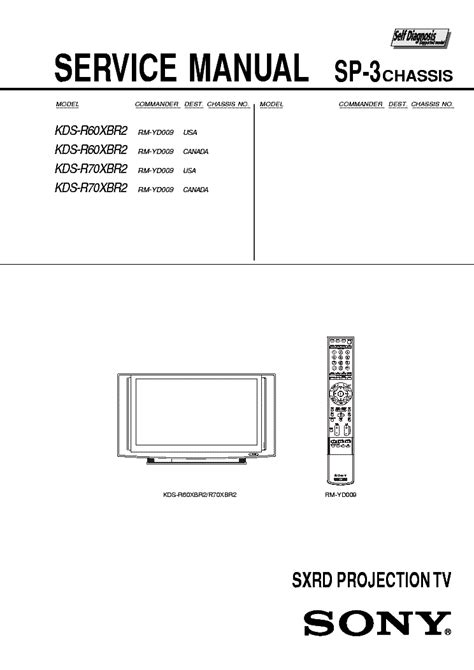 Sony Kds R60xbr2 Kds R70xbr2 Service Manual