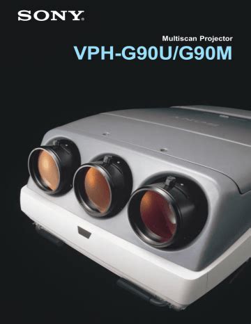 Sony Multiscan Projector Vph G90u Service Manual