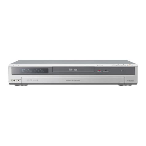 Sony Rdr Gx210 Dvd Recorder Service Manual