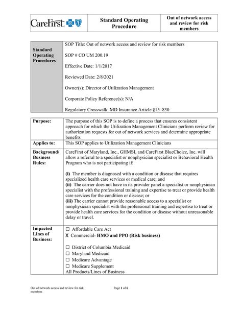 Sop Example Template