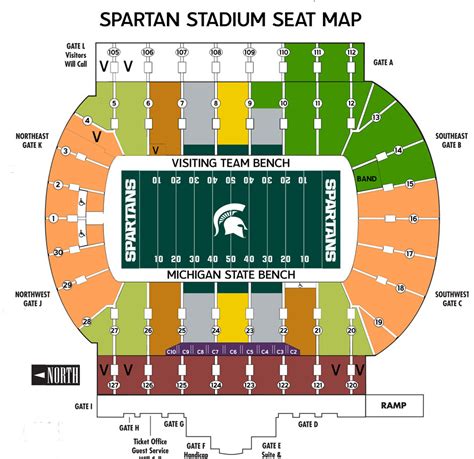 Spartan Stadium Seating Chart