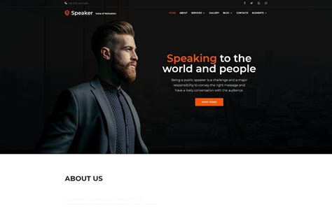 Speaker Website Templates