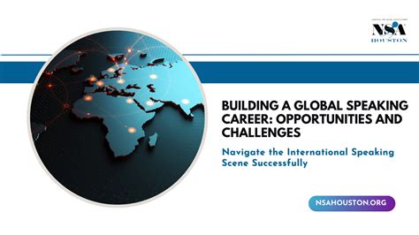 Speaking Career Opportunities