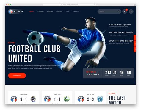 Sports Website Template