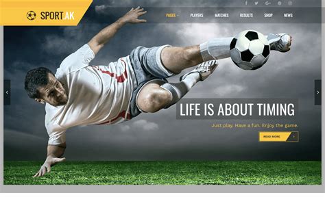Sports Website Templates