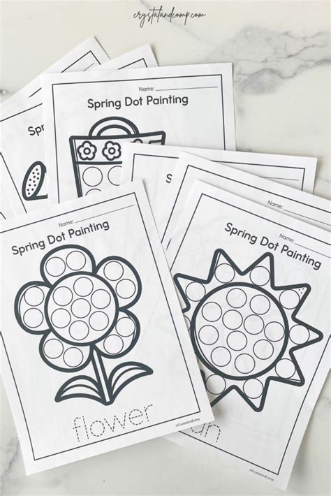 Spring Dot Marker Printables