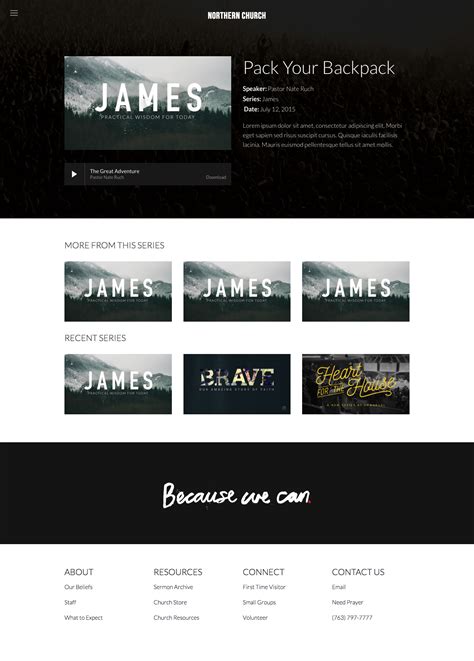 Squarespace Church Website Templates