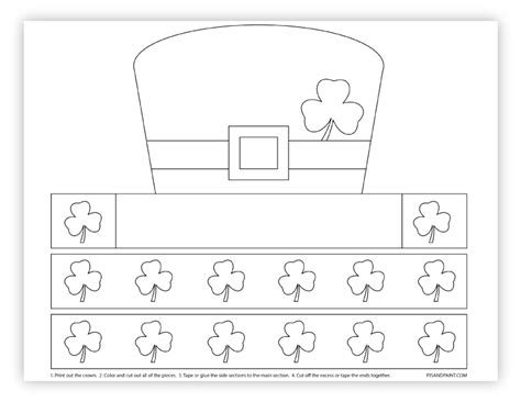 St Patricks Day Hat Template