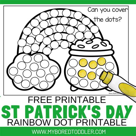 St Patricks Day Rainbow Printable