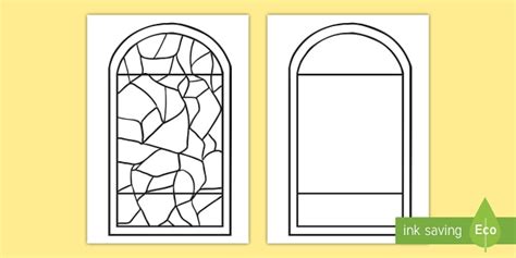 Stained Glass Window Template