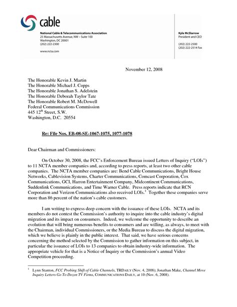 Standard Letter Template