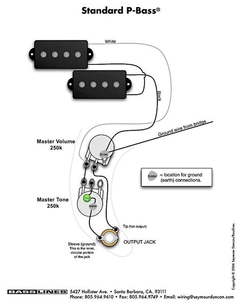 Standard P Bass Wiring Diagram