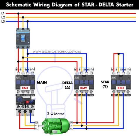 Star Delta Motor Starter Wiring Diagram