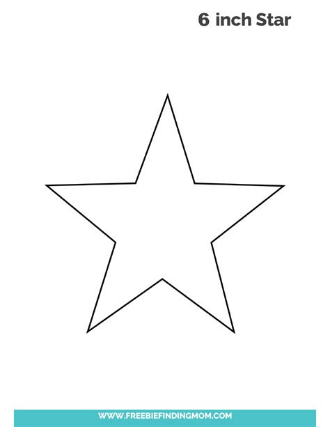 Star Template 6 Inch