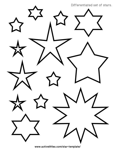 Star Templates Printable