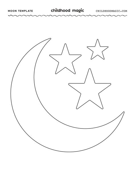 Stars And Moon Template