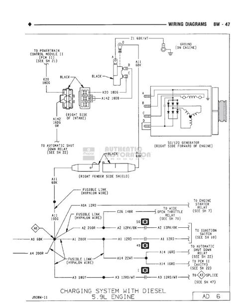 Starter Wiring Voltage Regulator 1993 Dodge Pick Up And