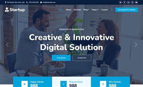 Startup Web Page Templates