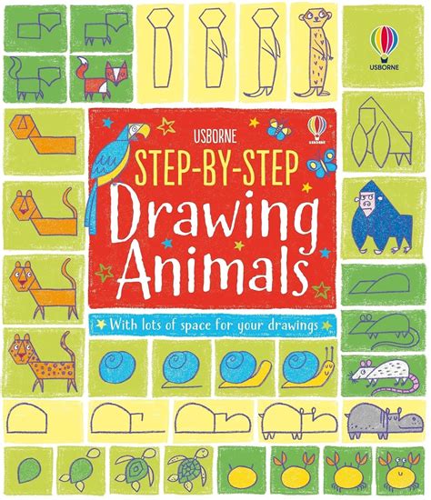 Book cover: Step-by-Step Drawing Animals by Fiona Watt