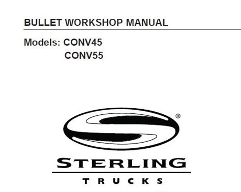 Sterling Bullet Truck Service Manual 2008