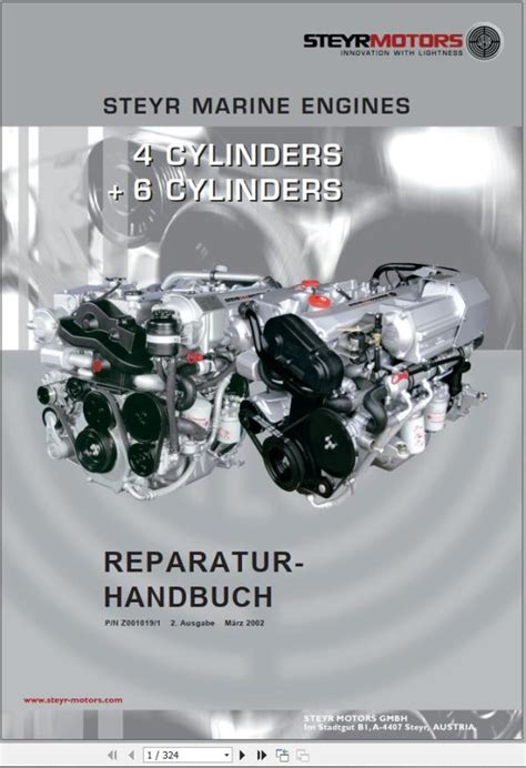 Steyr 4 6 Cylinder Marine Engine Manual Collection