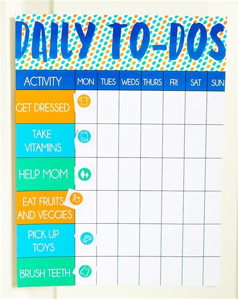 Sticker Chore Chart