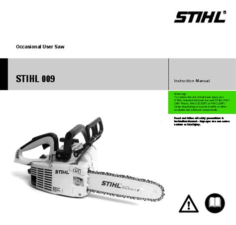 Stihl 009 Pdf Power Tool Service Manual Download