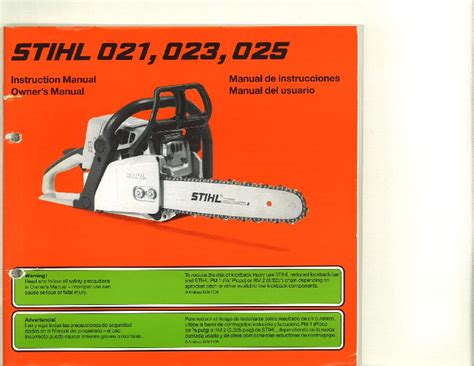 Stihl 023 Pdf Power Tool Service Manual Download