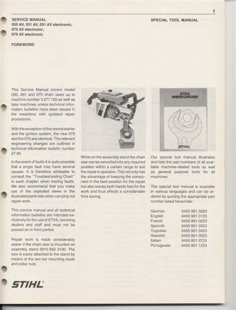 Stihl 024 Pdf Power Tool Service Manual Download